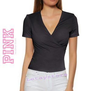 NWT PINK Victoria's Secret Ultimate Back Tie Wrap Top